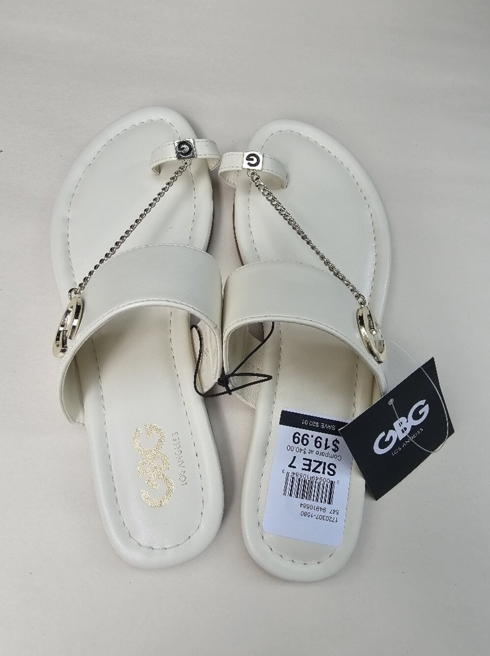 Women's T-Strap Sandals 7 NEW